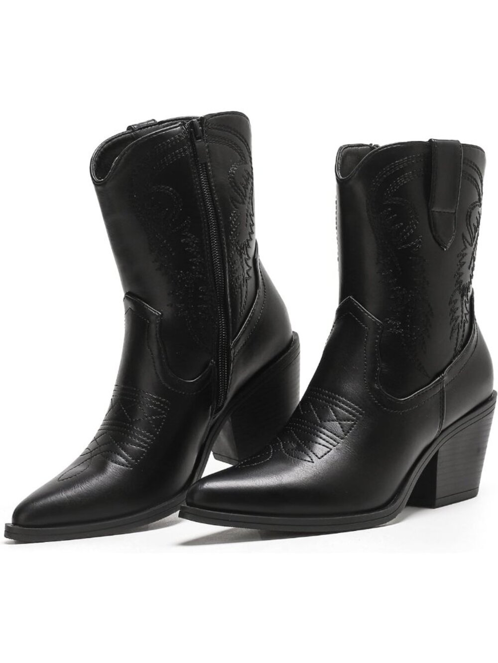 Stylish Western Ankle Boots for Women | Embroidered Cowboy Booties